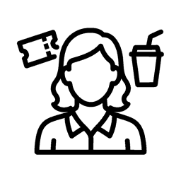 Cinema or theatre attendant