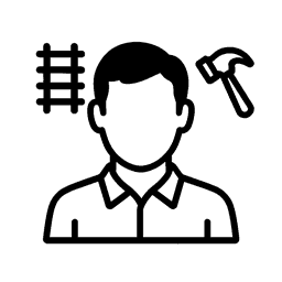 Rail track maintenance worker